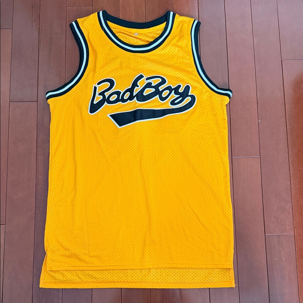 Yellow Bad Boy Basketball Jersey